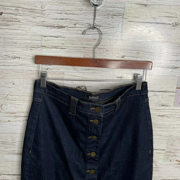 Buffalo midi Jean skirt button up fly size 27 - Picture 3 of 7